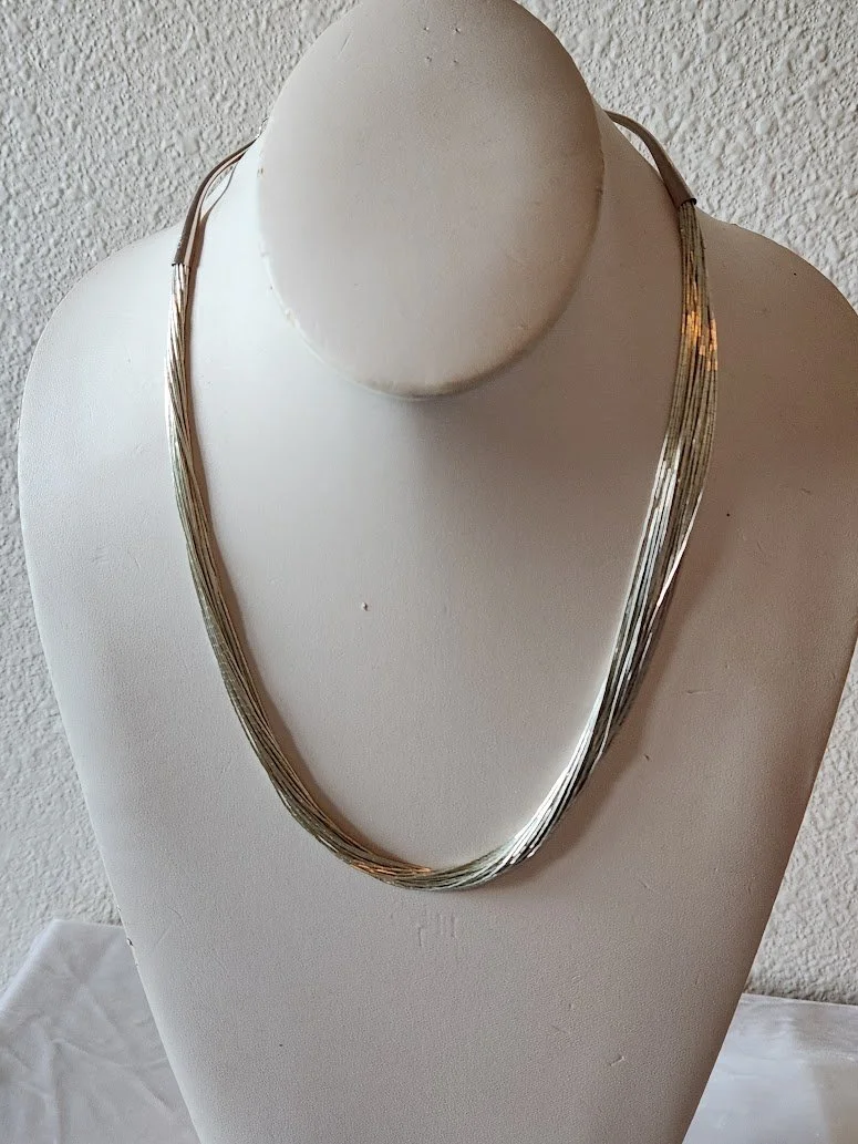 Running Bear Liquid Silver Necklace 10.jpg