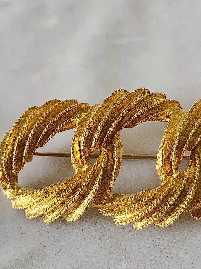 Napier Textured Gold Loops Brooch 6.jpg