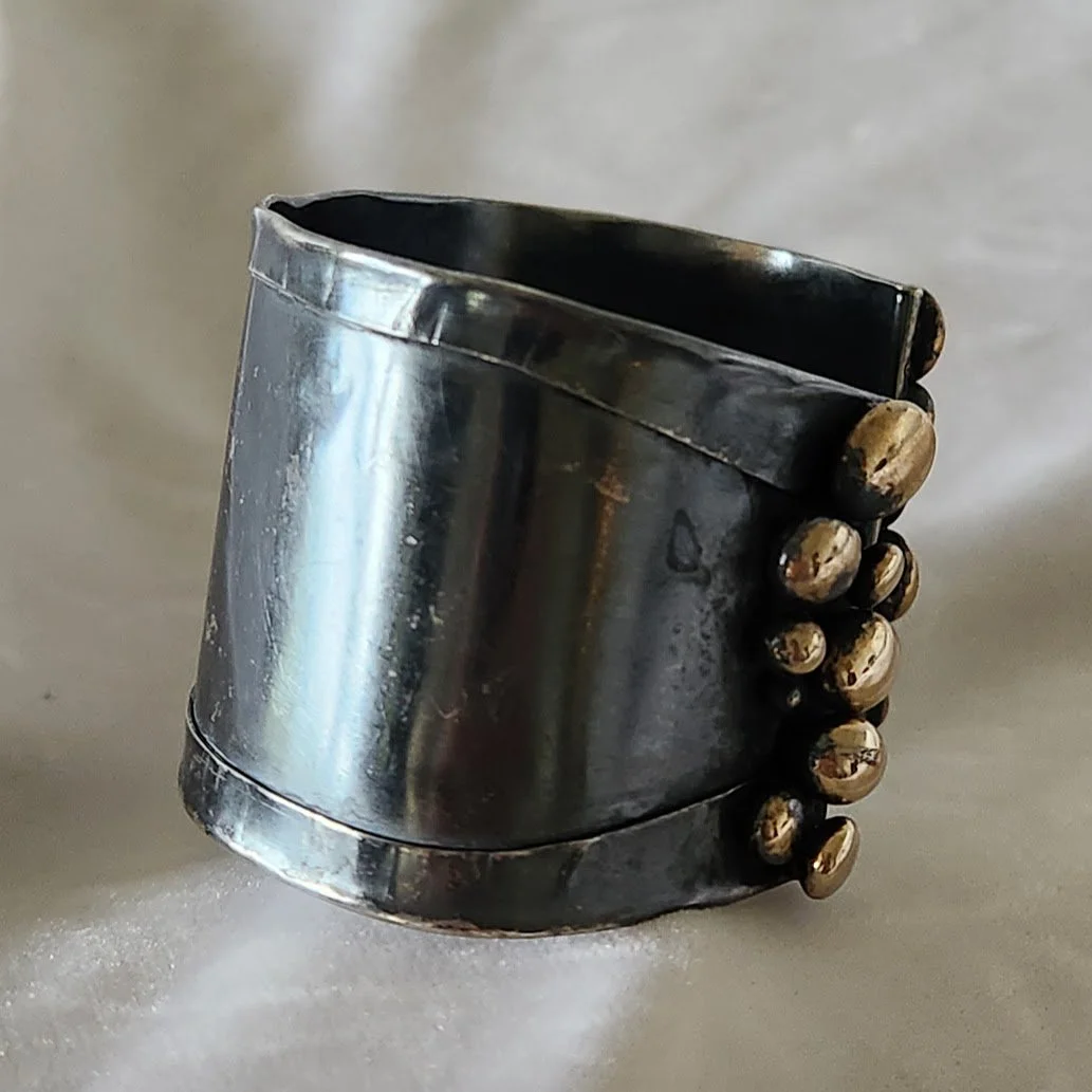 Patinated Artisan Cuff Bracelet 10.jpg