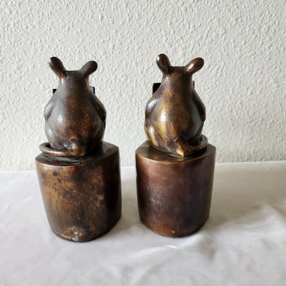 Bronze Mouse Cheese Bookends 4.jpg