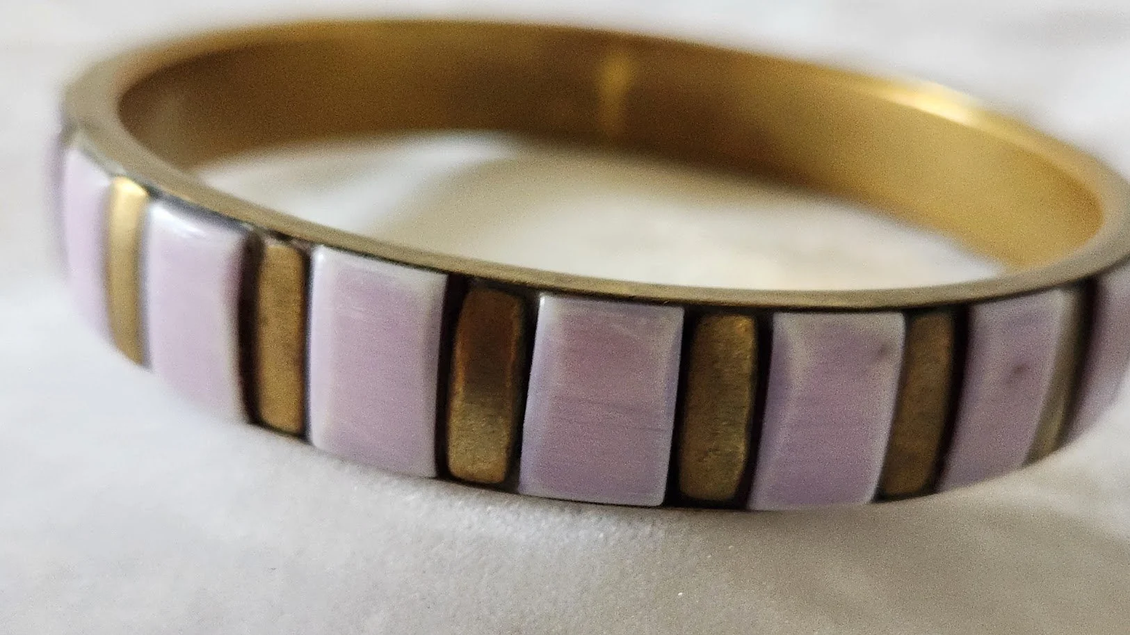 Purple & Brass Bangle Bracelet.jpg