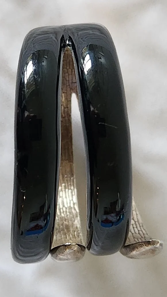 Black & Silver Clamper Bracelet 4.jpg