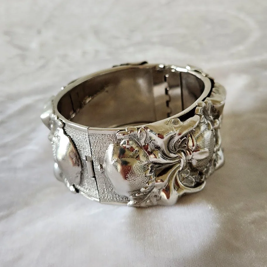 Whiting Davis Silver Cuff Bracelet 4.jpg
