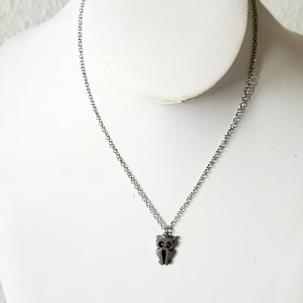 Pewter Owl Necklace Earrings Set 3.jpg