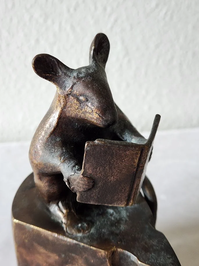 Bronze Mouse Cheese Bookends 18.jpg