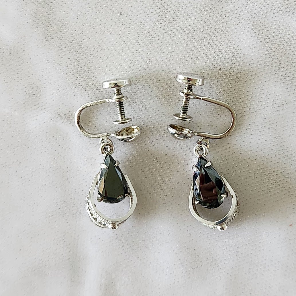 Sterling Hematite Drop Earrings 2.jpg