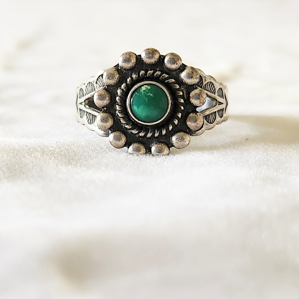Silver Turquoise Fred Harvey Ring 7.jpg
