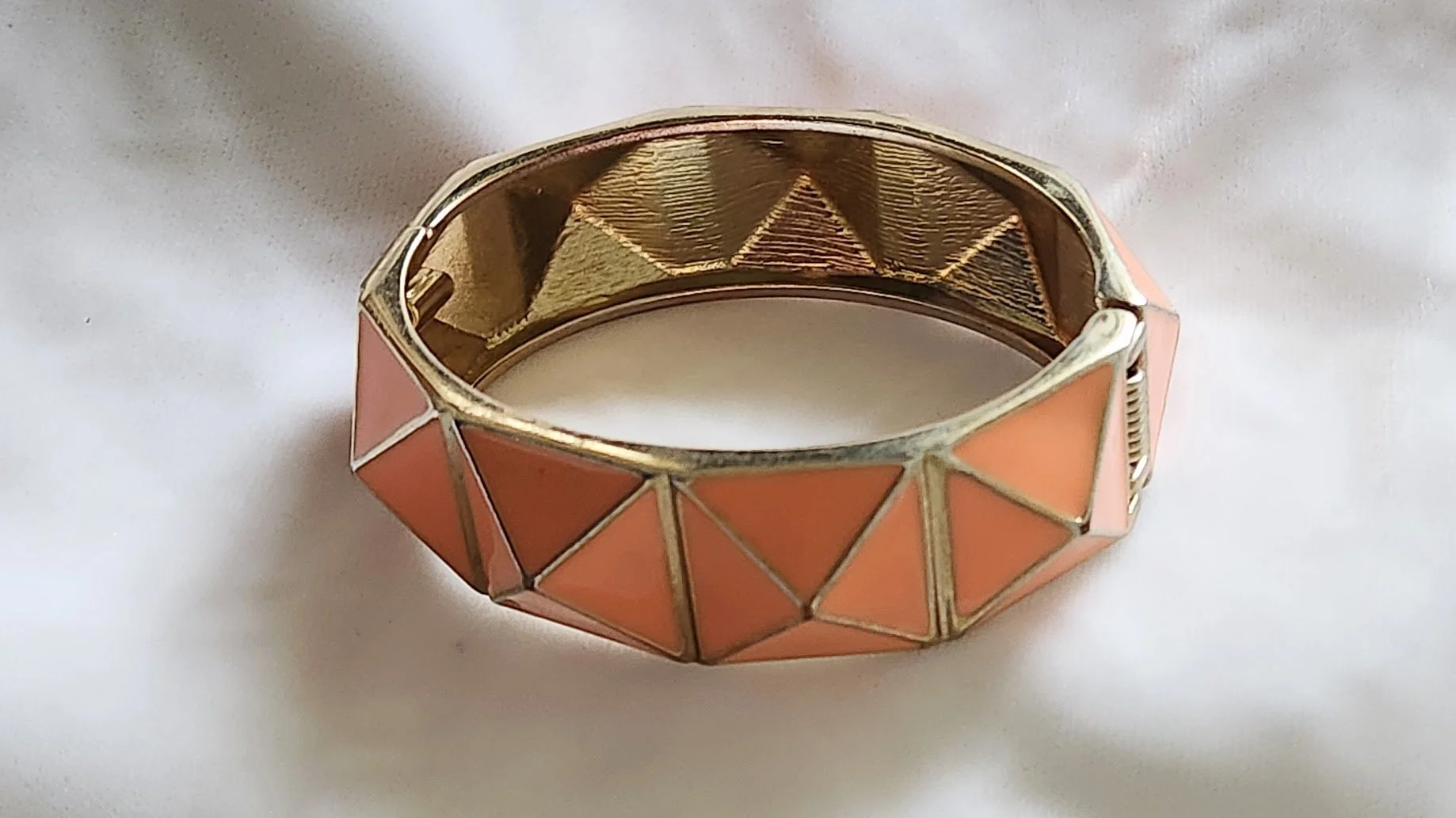 Peach enamel bracelet 5.jpg
