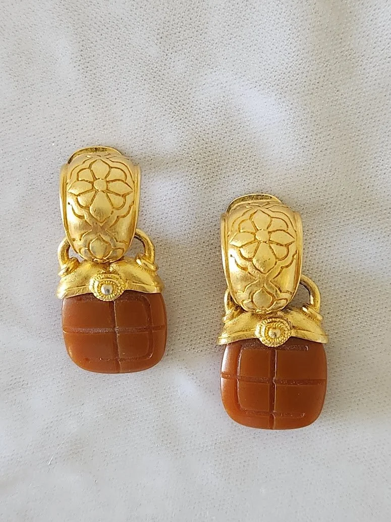 Classical Revival Butterscotch Earrings 2.jpg