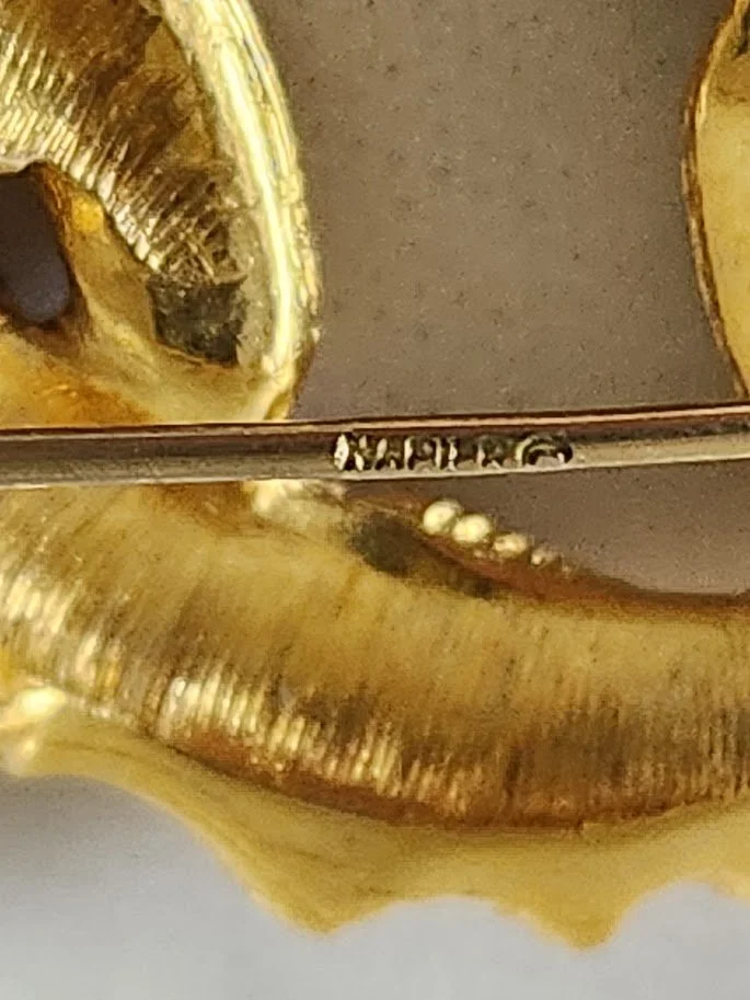 Napier Textured Gold Loops Brooch 1.jpg
