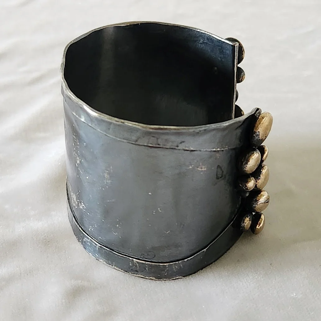 Patinated Artisan Cuff Bracelet 4.jpg