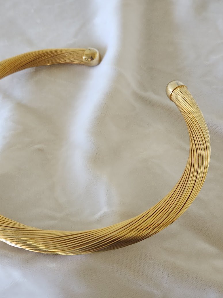 Gold Twisted Wire Torque Necklace 6.jpg