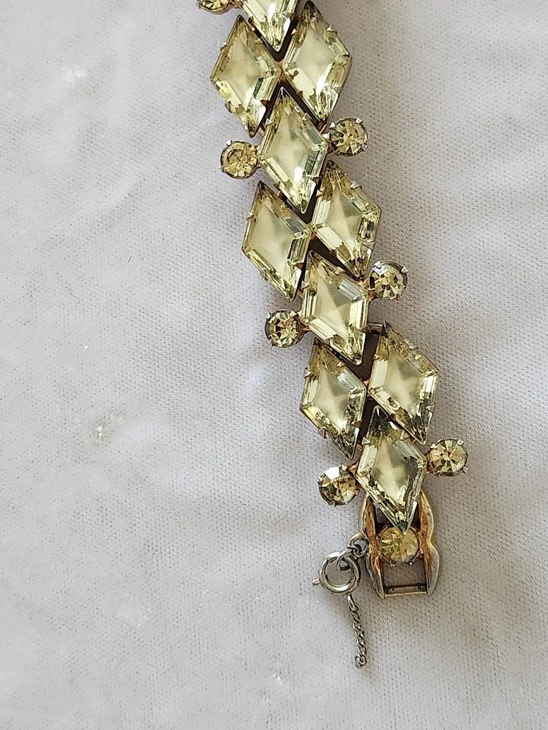 D&E Jonquil Frosted Yellow RS Bracelet 2.jpg