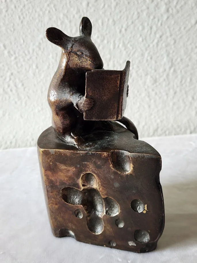 Bronze Mouse Cheese Bookends 14.jpg