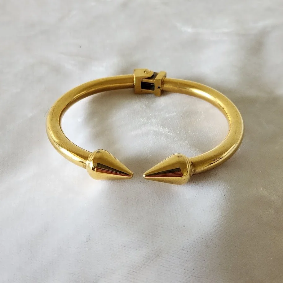 Arrow Tip Hinged Bangle Bracelet 1.jpg