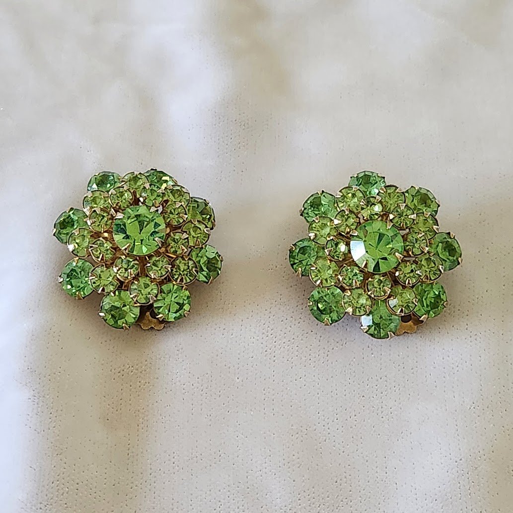 Peridot Rhinestone Earrings 1.jpg