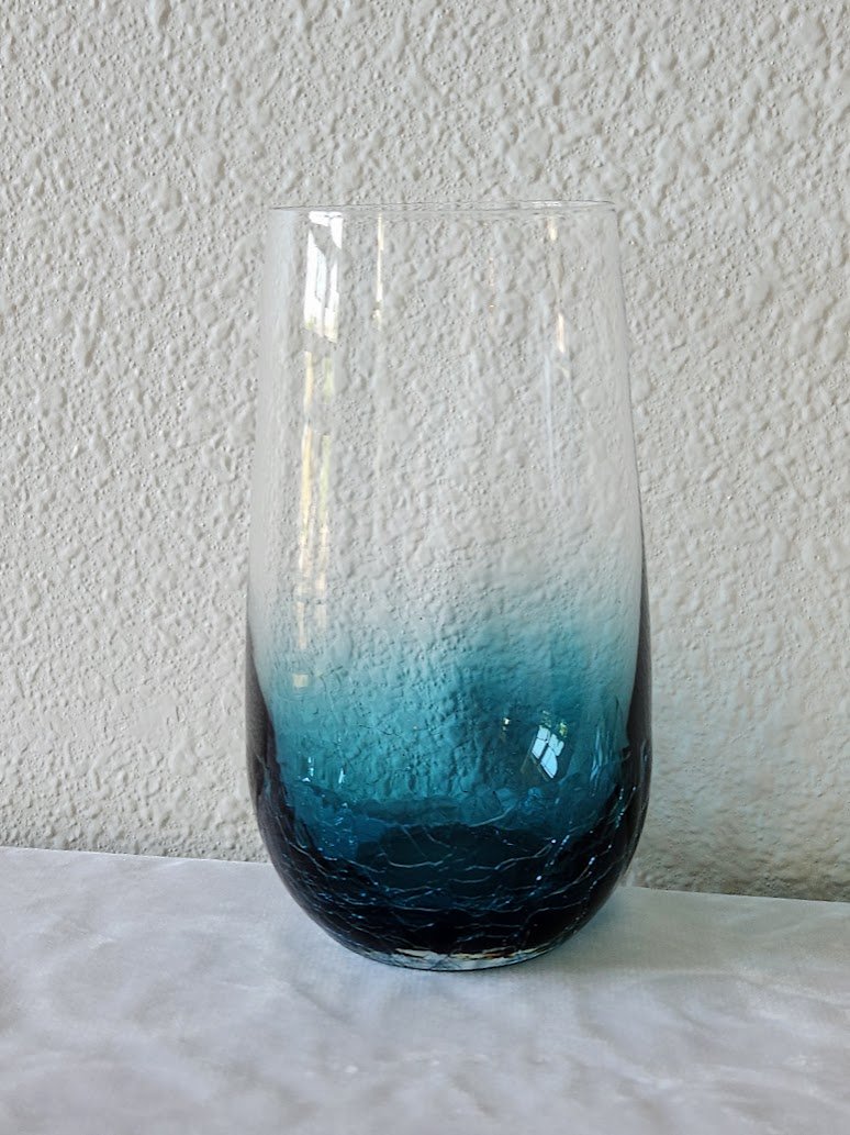 Teal Pier 1 Crackle Glass Tumblers 3.jpg