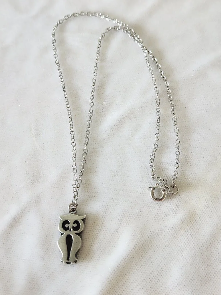 Pewter Owl Necklace Earrings Set 5.jpg