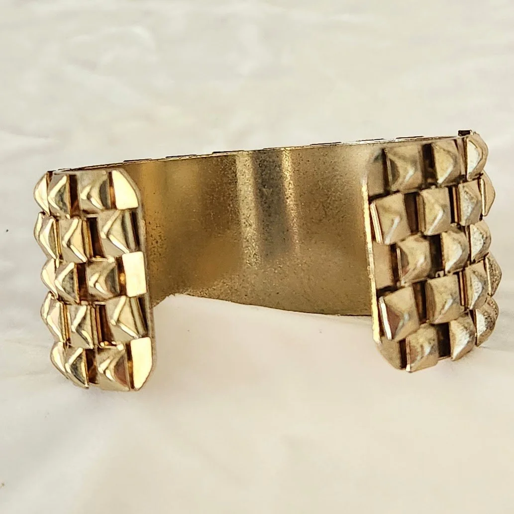 Golden Pyramids Cuff Bracelet 4.jpg