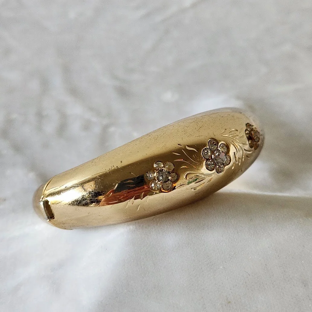 Coro Hinged Cuff w Rhinestones 3.jpg