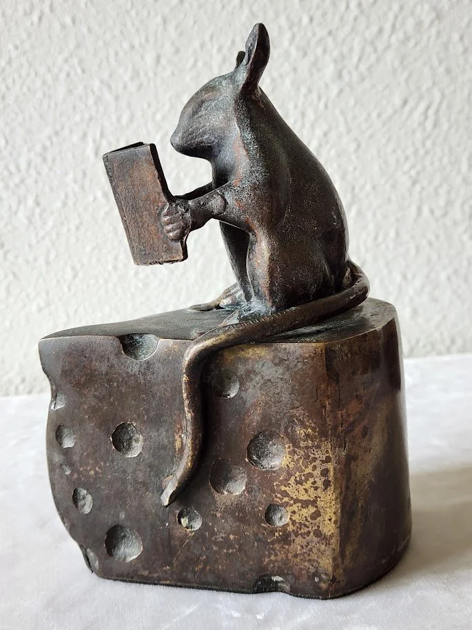 Bronze Mouse Cheese Bookends 16.jpg
