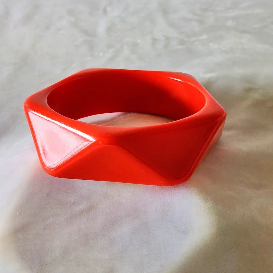 Plastic Deco Revival Red Bracelet 2.jpg