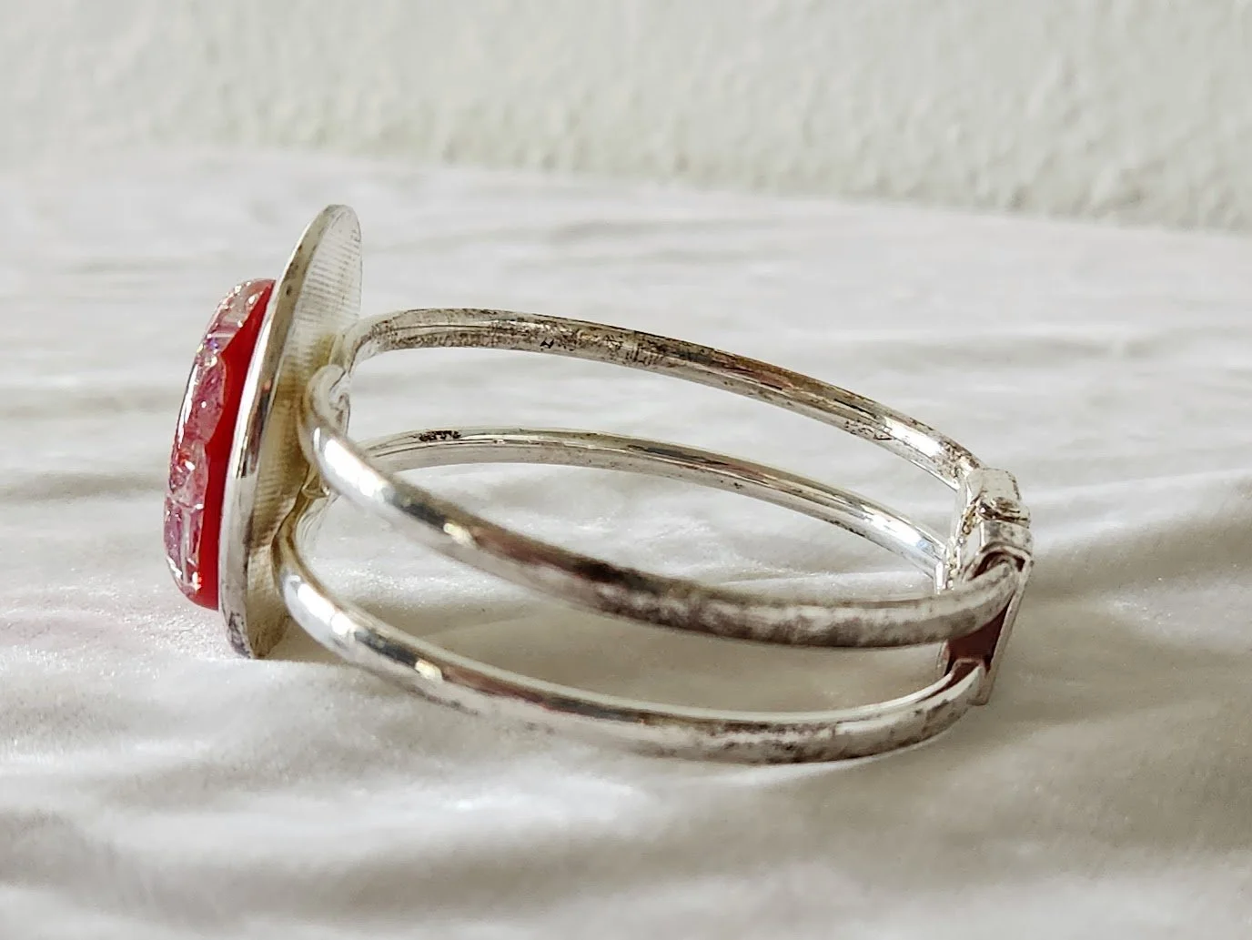 Pink Dichroic Glass Bracelet 6.jpg
