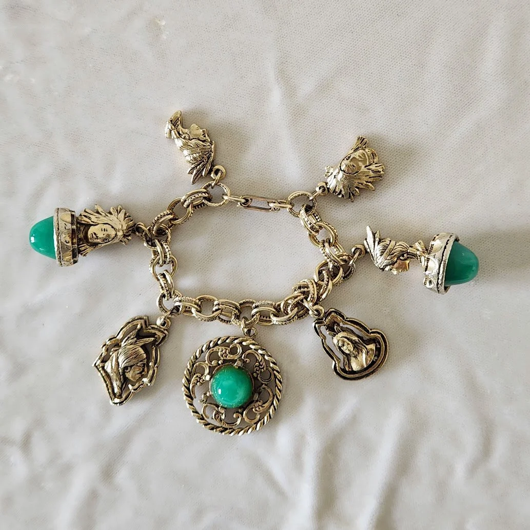 Native American Chunky Charm Bracelet 1.jpg