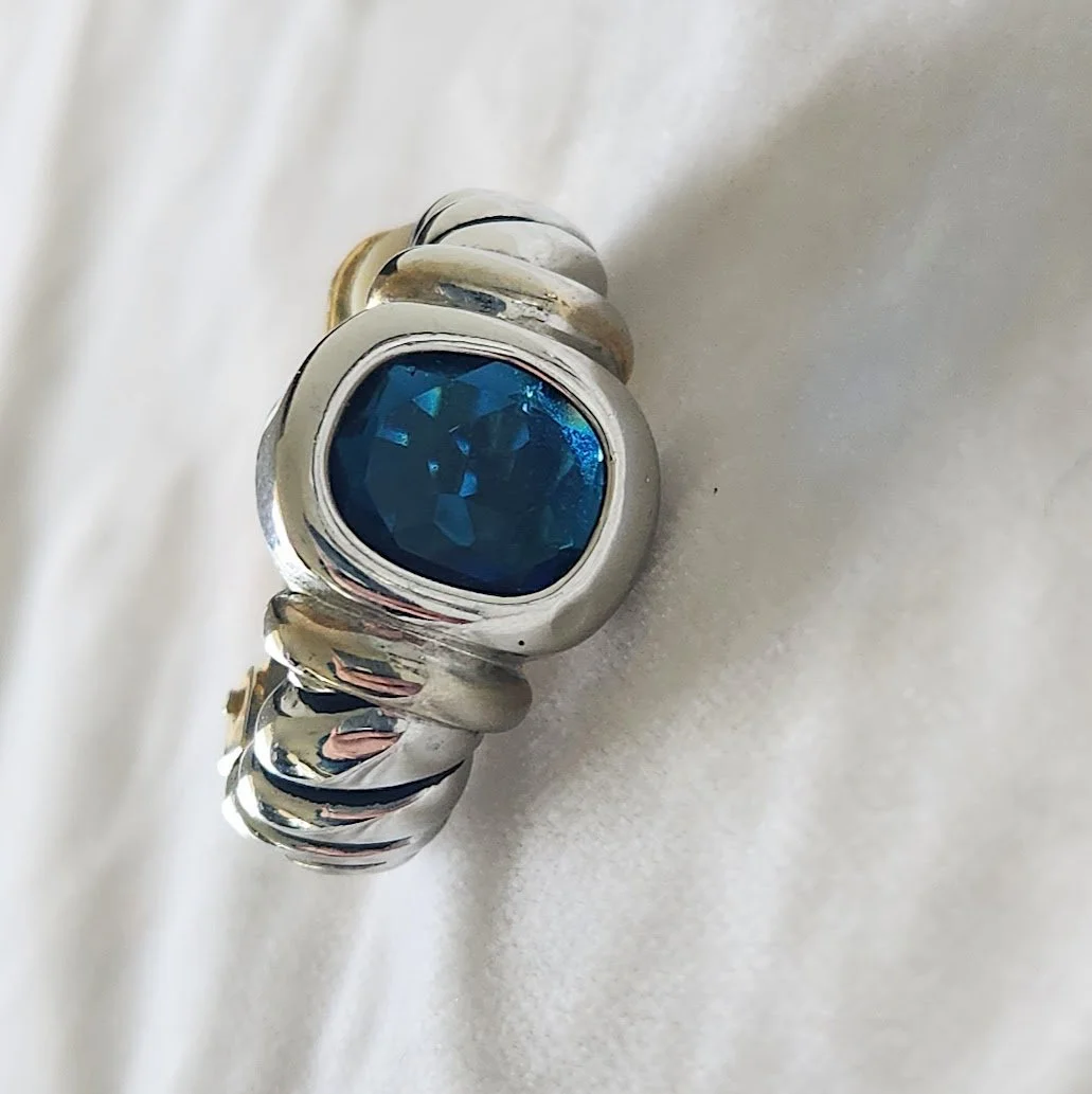 Blue Stone 1980s Earrings 2.jpg