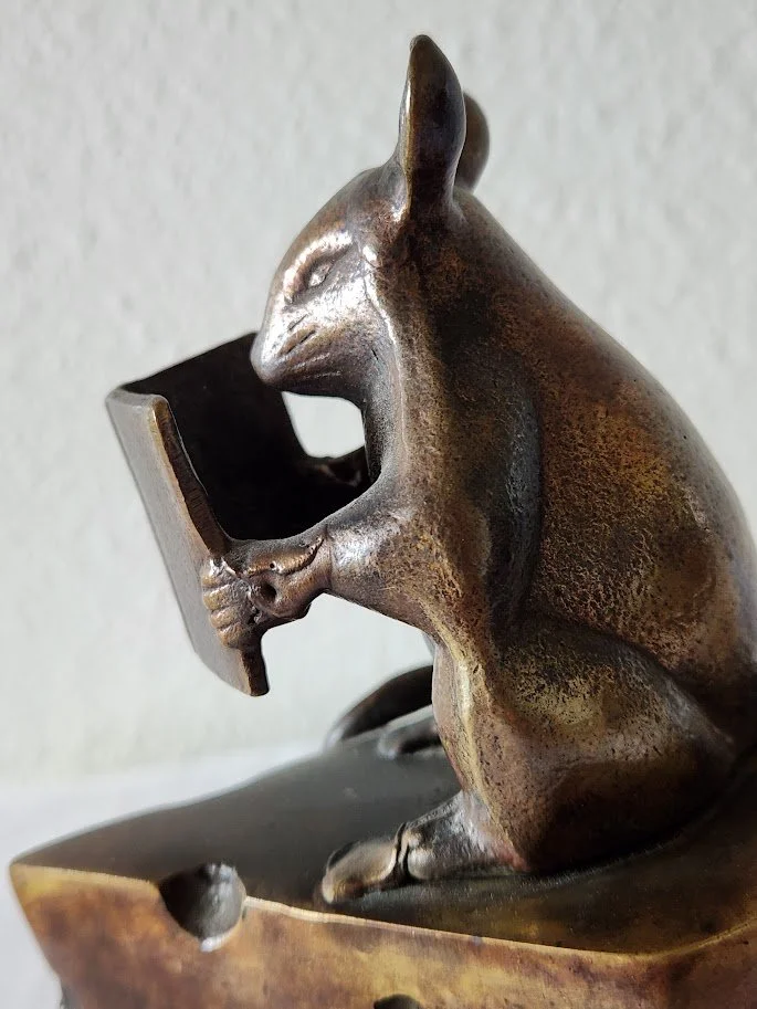 Bronze Mouse Cheese Bookends 11.jpg