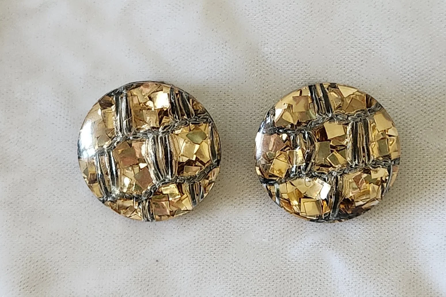 Gold Confetti Lucite Earrings 1.jpg