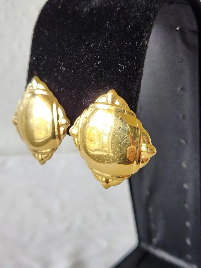 Monet Gold Mirror Earrings 1.jpg