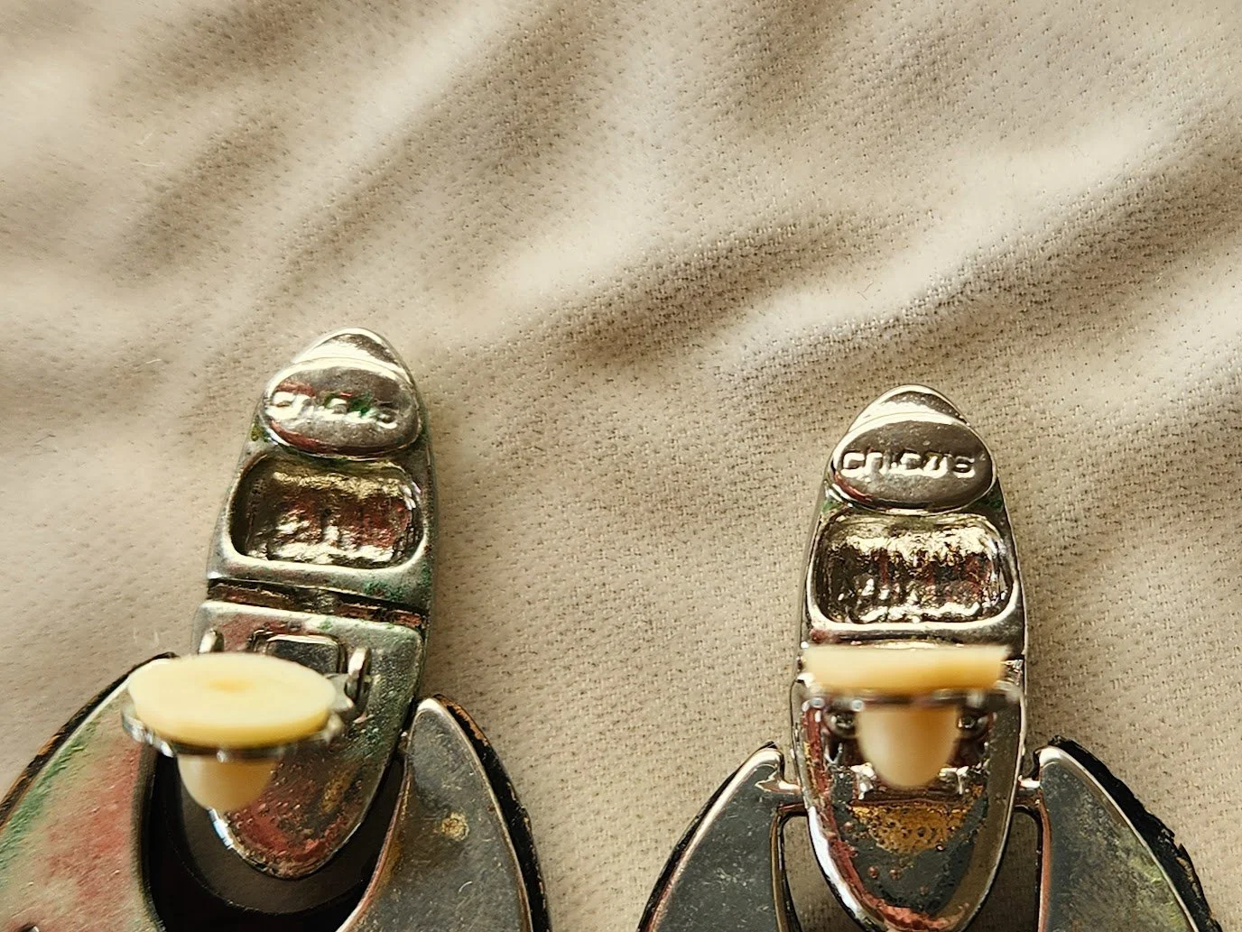 Ebony Ivory Doorknocker Earrings 3.jpg