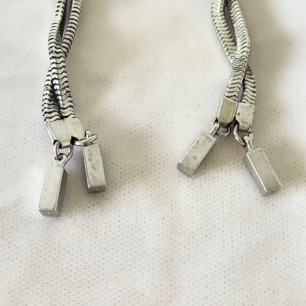 Silver Chain Shoulder Duster Earrings 3.jpg