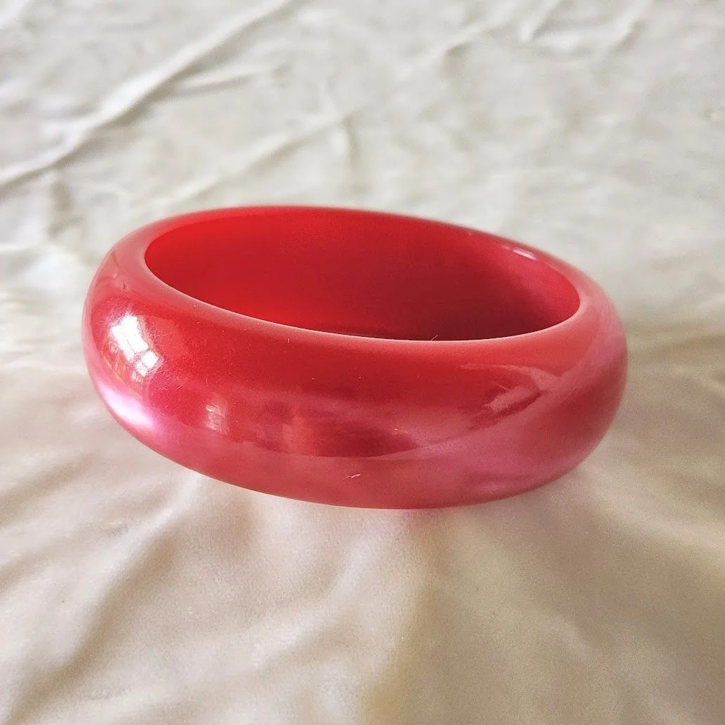 Raspberry Moonglow Lucite Bangle 1.jpg