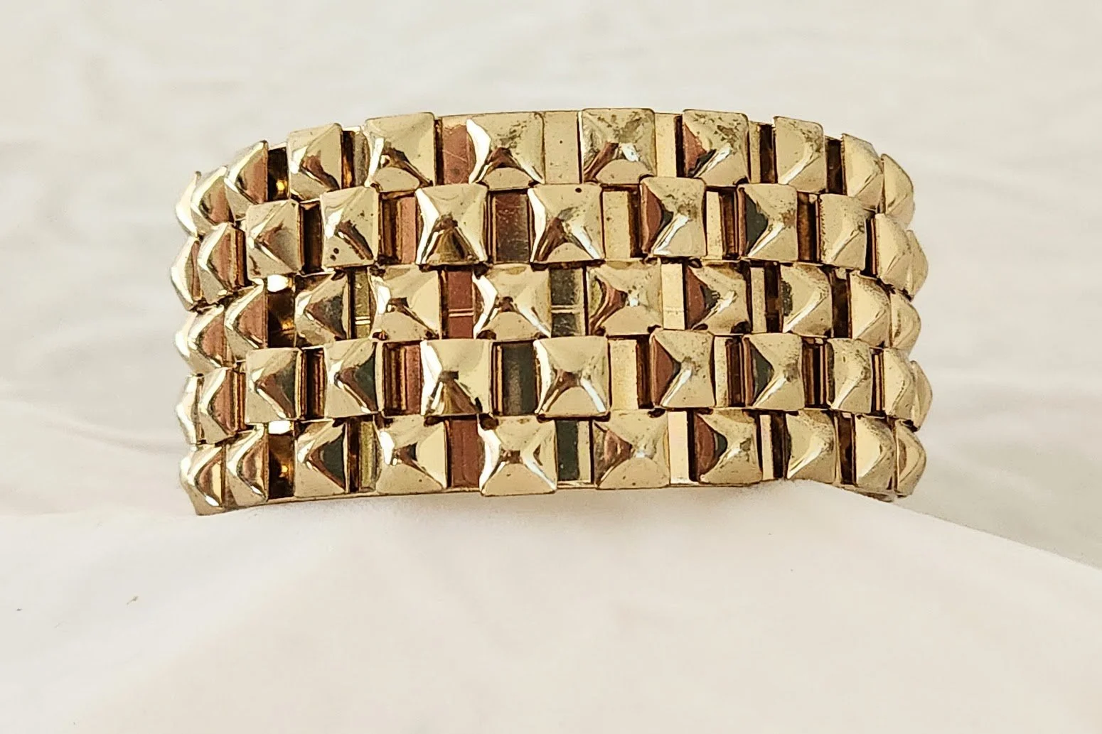 Golden Pyramids Cuff Bracelet 1.jpg
