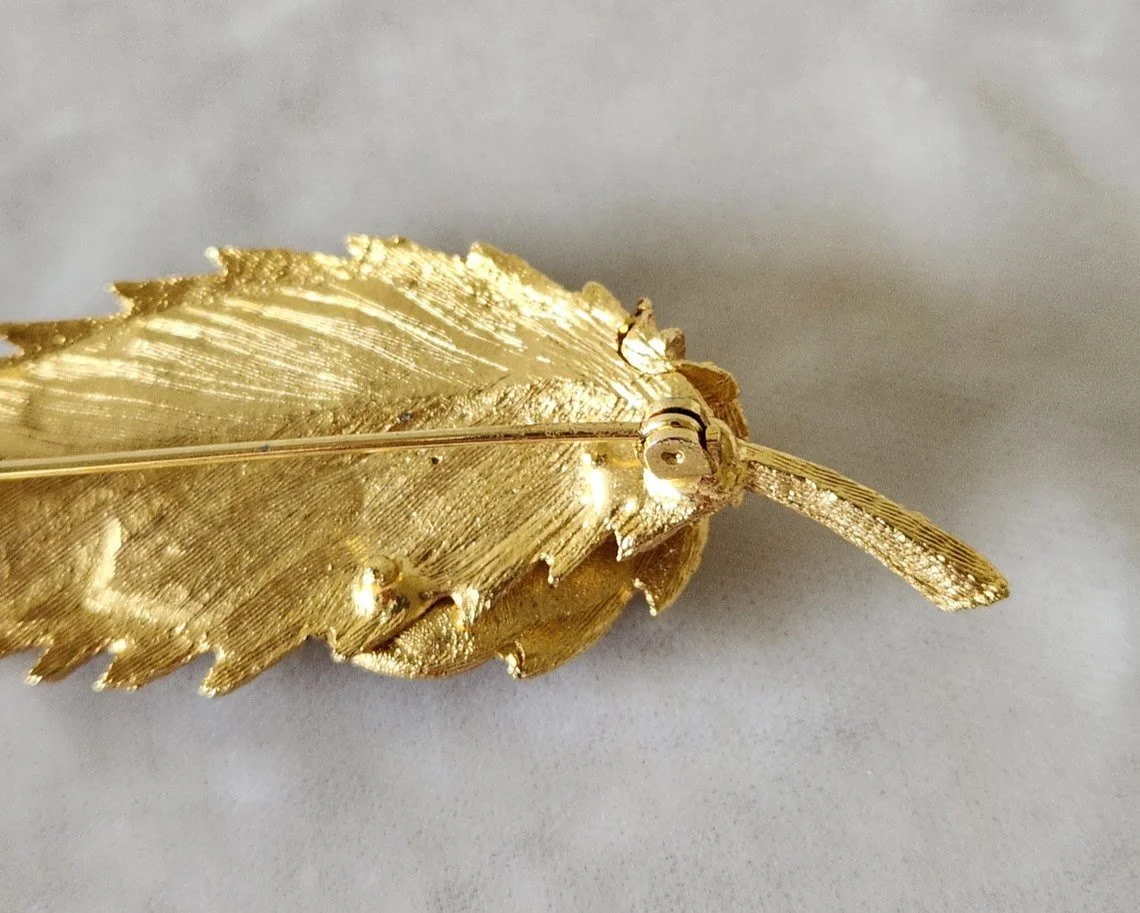 Faux Gems Leaf Brooch 6.jpg