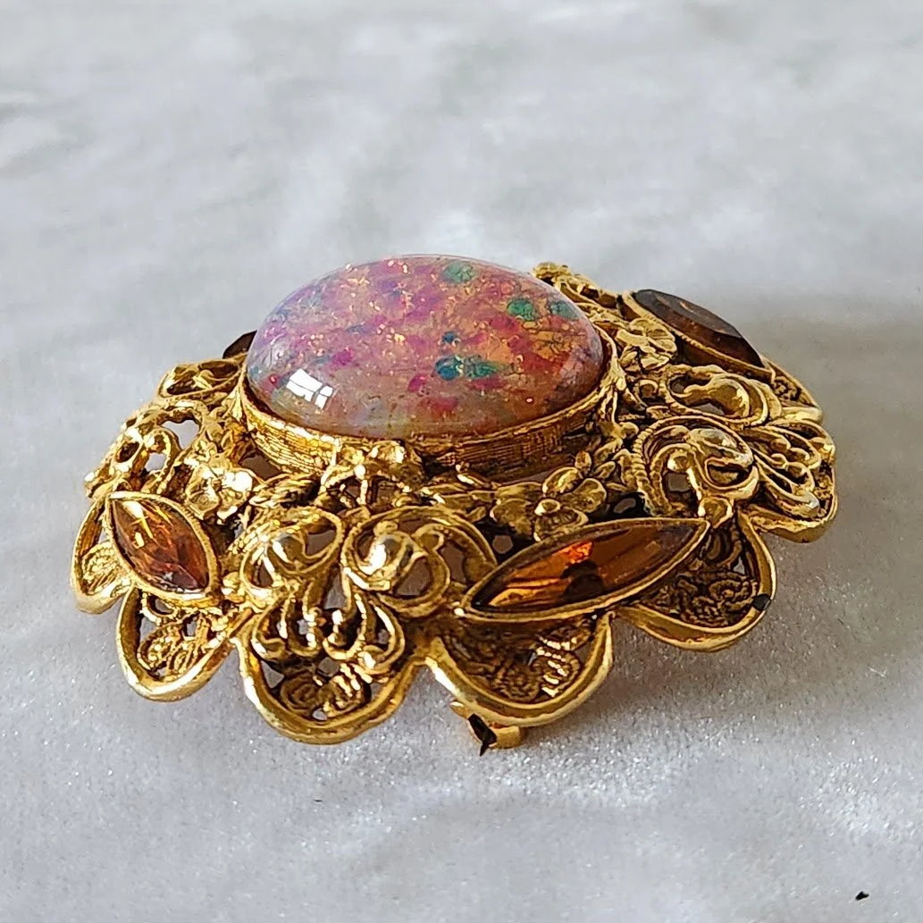 Faux Opal & Amber RS Brooch 9.jpg