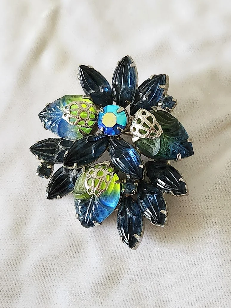 D&E Blue Fruit Salad Brooch 1.jpg