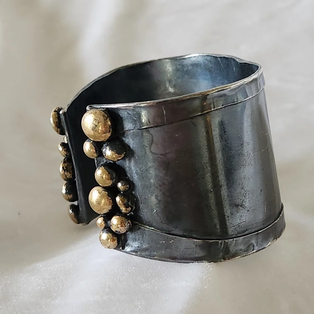 Patinated Artisan Cuff Bracelet 8.jpg