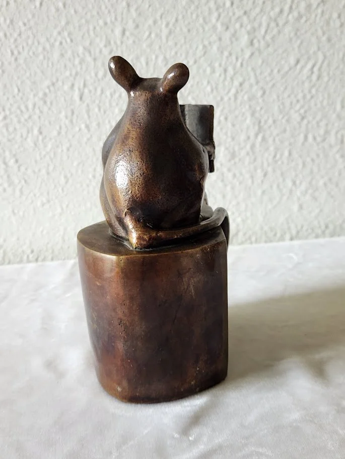 Bronze Mouse Cheese Bookends 8.jpg