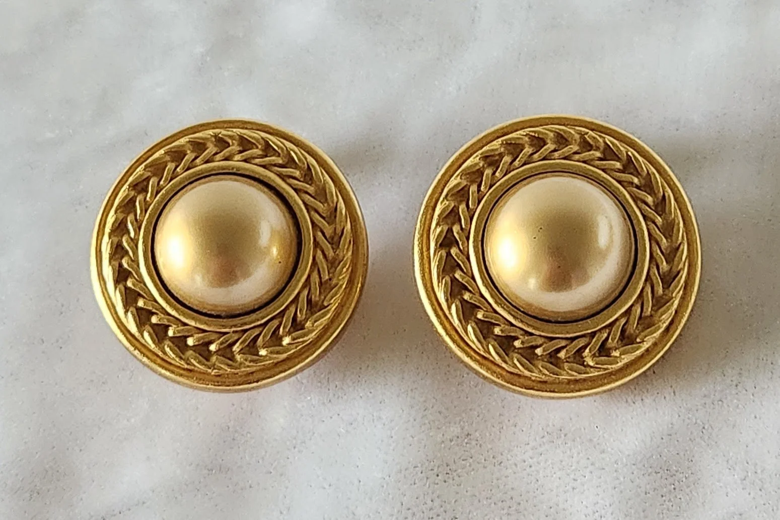 Carolee Gold Dome Earrings 2.jpg