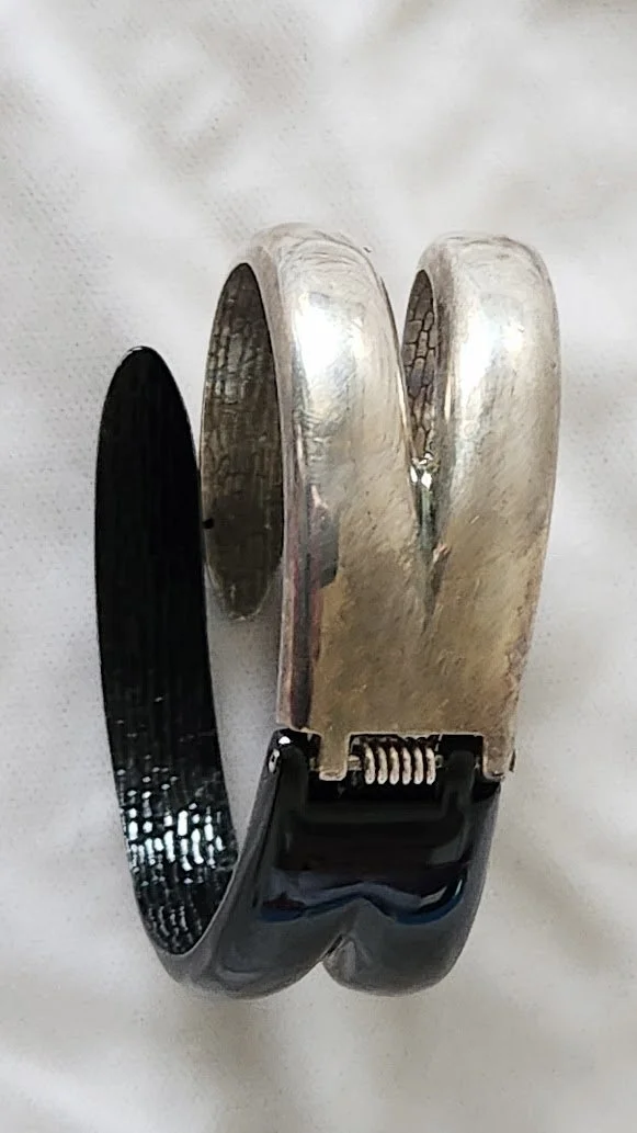 Black & Silver Clamper Bracelet 3.jpg