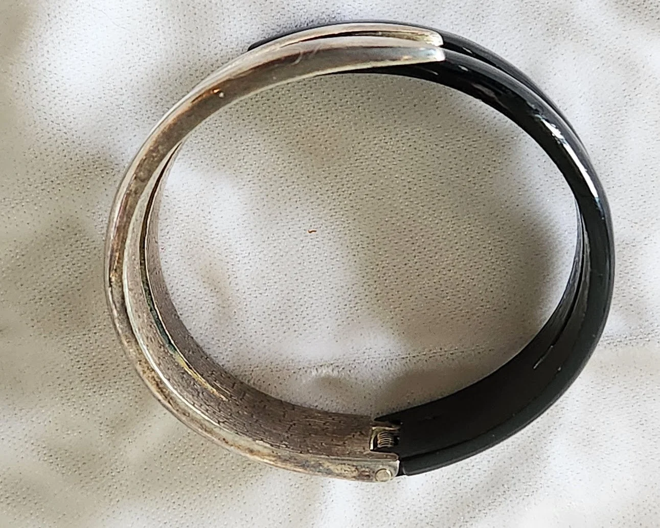 Black & Silver Clamper Bracelet 2.jpg