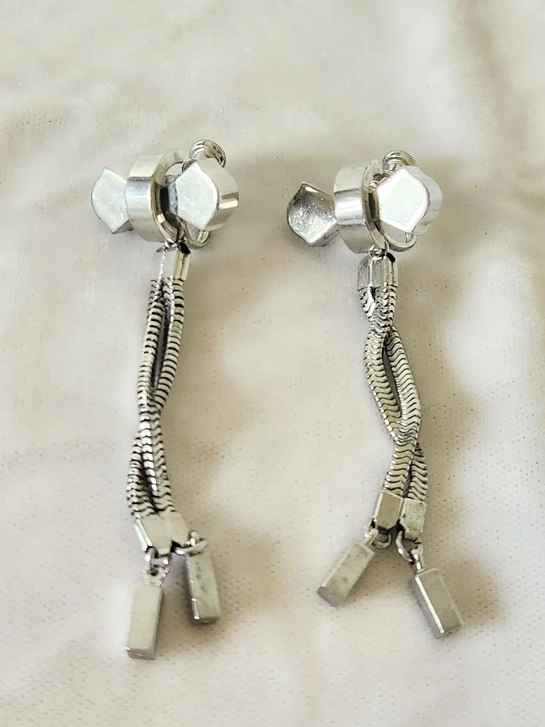Silver Chain Shoulder Duster Earrings 1.jpg