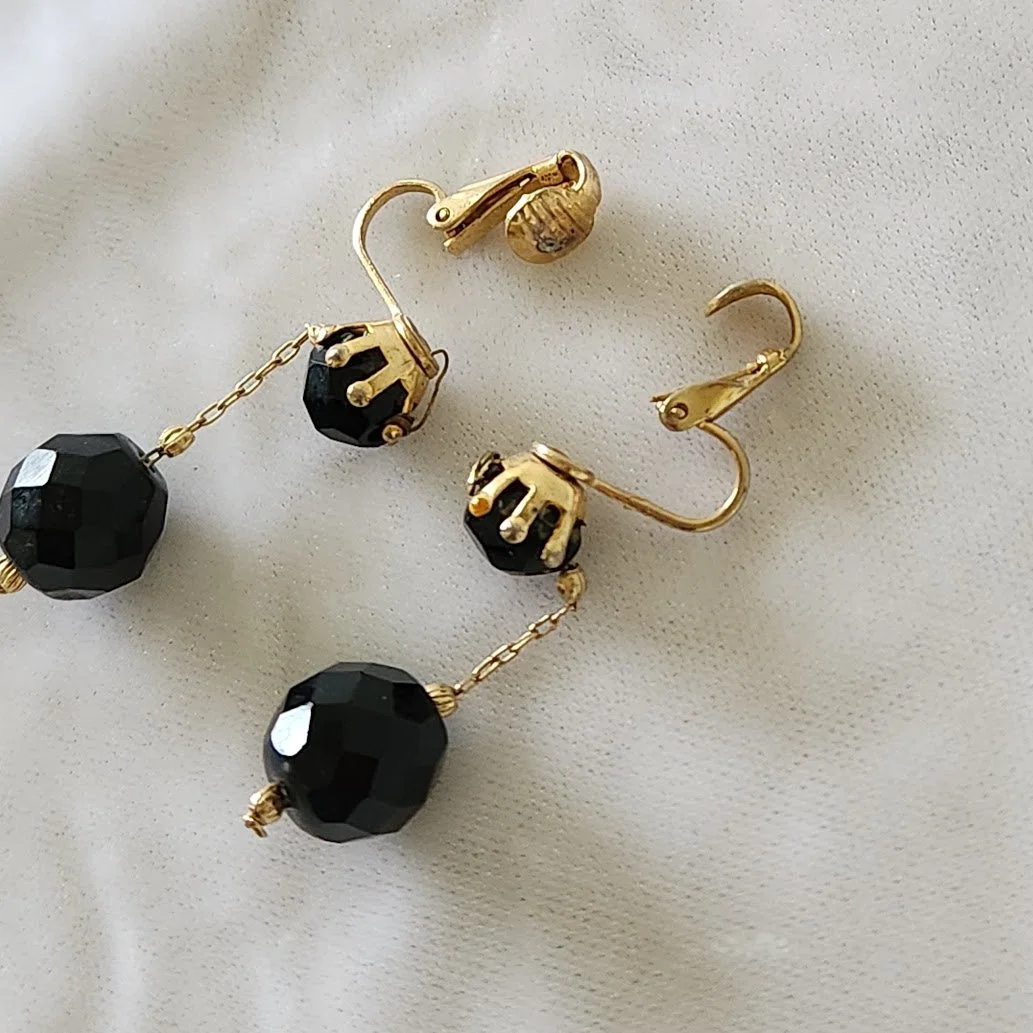 Black Bead Drop Earrings 6.jpg