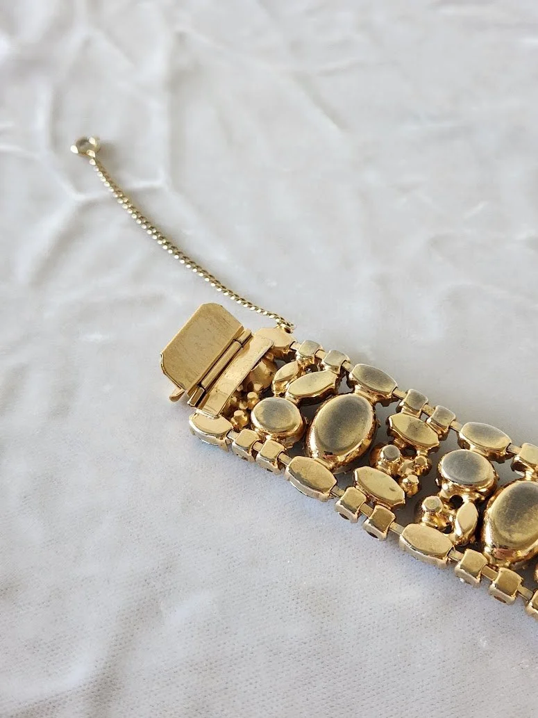 Blue AB & Faux Blue Pearls Bracelet 10.jpg