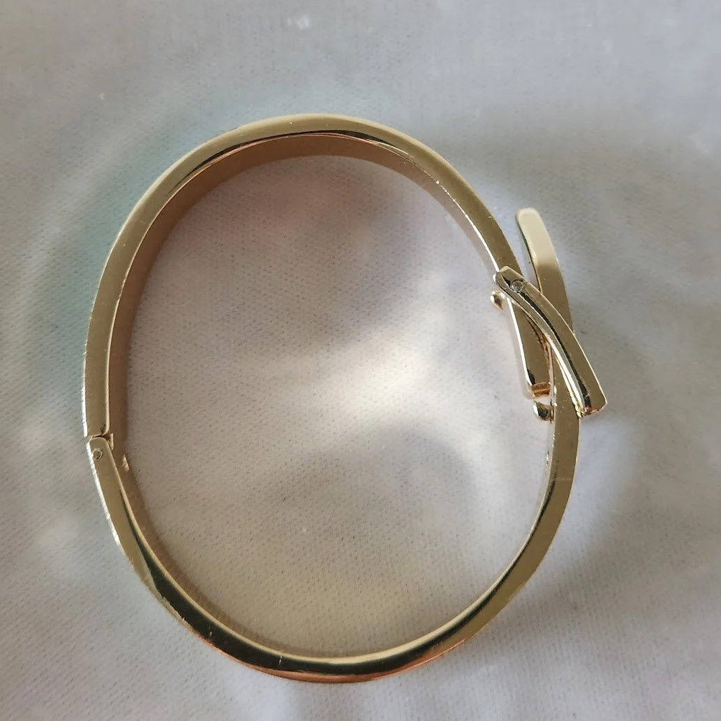 Turquoise Enamel Buckle Bangle 7.jpg