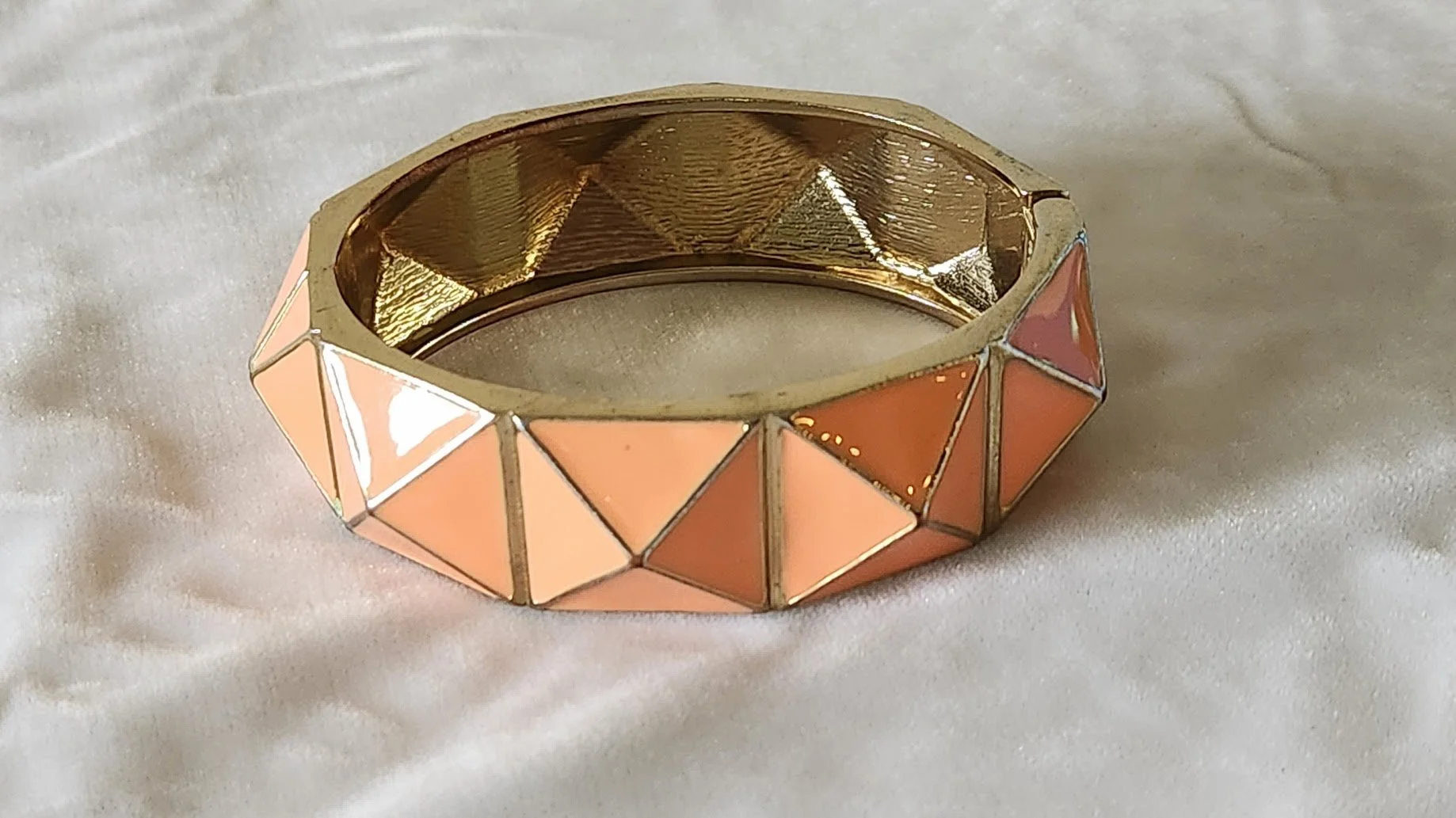 Peach enamel bracelet 1.jpg
