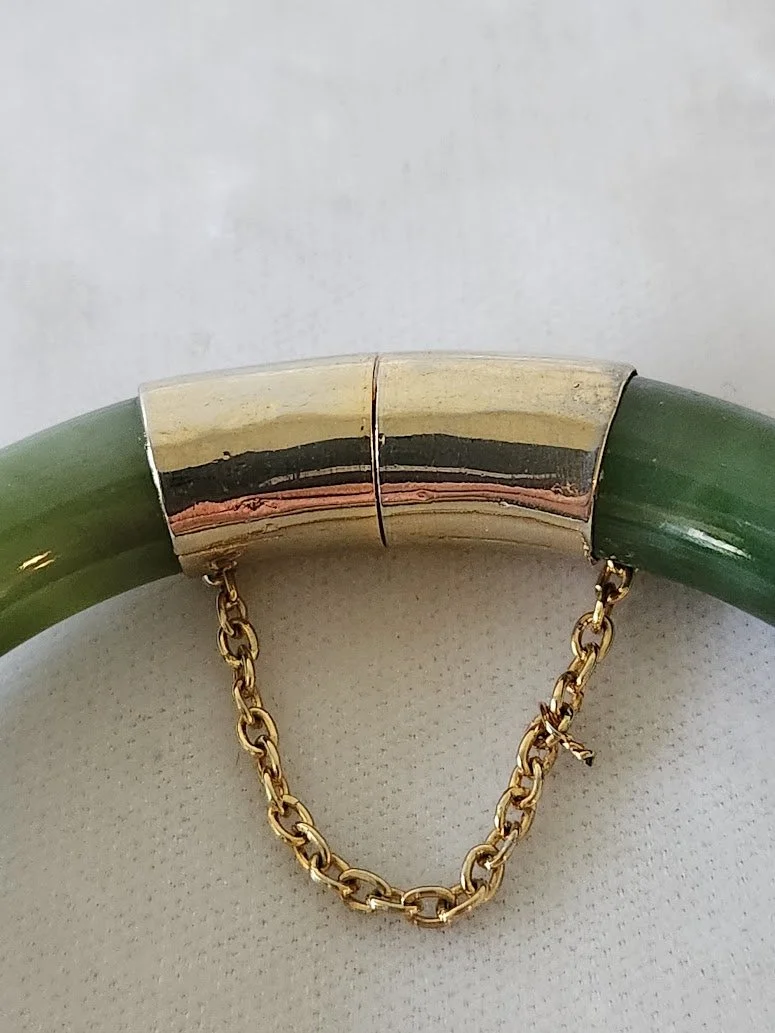 Jade Bangle Bracelet Intact Chain 10.jpg